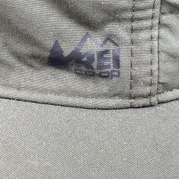 REI Co-op Screeline Hat Cap Olive Green Hiking Foldable Moisture-Wicking 5 Panel - Picture 3 of 7